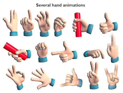 VR Cartoon Hand