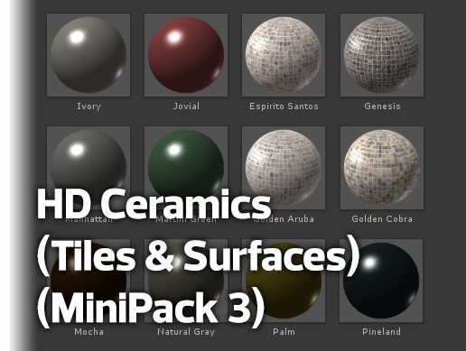 HD Ceramics (Tiles & Surfaces) (MiniPack 3) v1.0