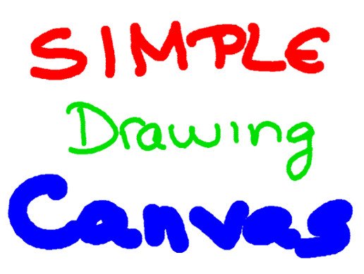 Simple drawing canvas