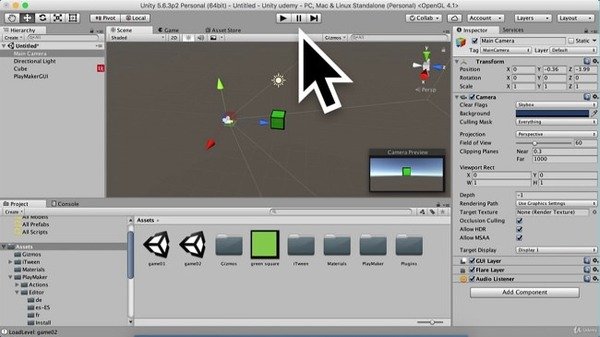 Unity – Visual scripting unity – Playmaker 3D