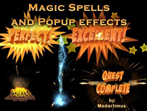 Magic Spells and Popup effects