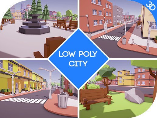 Low Poly City Asset v1.5