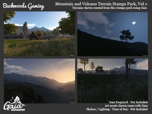 Gaia Stamps Pack Vol 02 - Mountain & Volcano