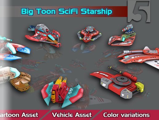 Big Toon SciFi Star Ships
