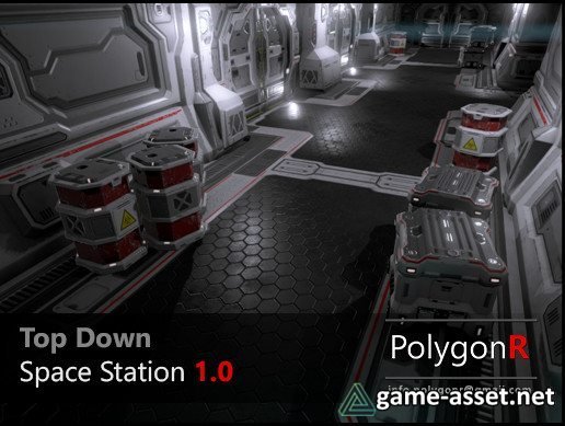 Sci Fi Top Down Space Station PolygonR