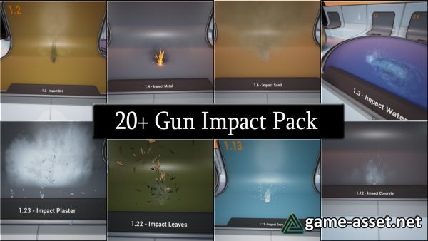 20+ Gun Impact Particles