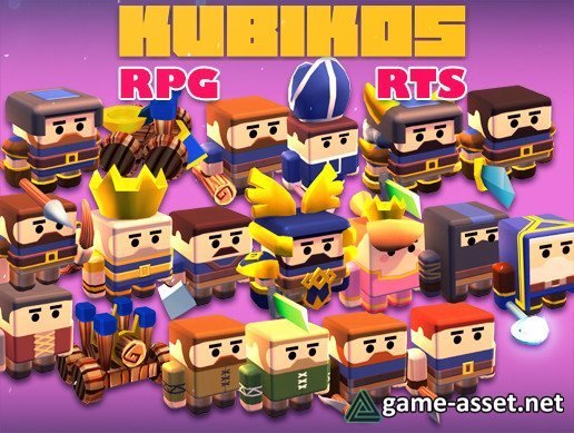 KUBIKOS - RPG / RTS 20 Animated Cube Mini Units