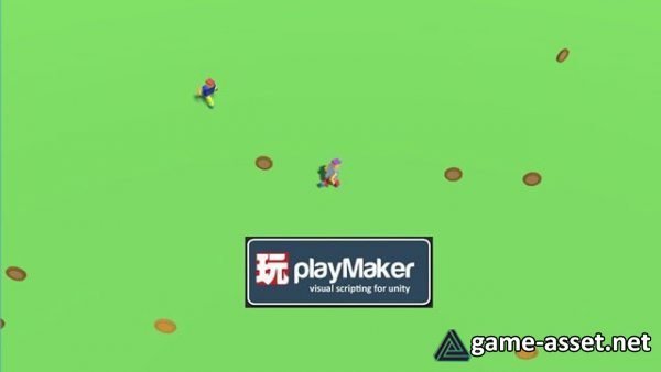 Make .io Hyper Casual Game with NO Coding in PlayMaker Unity
