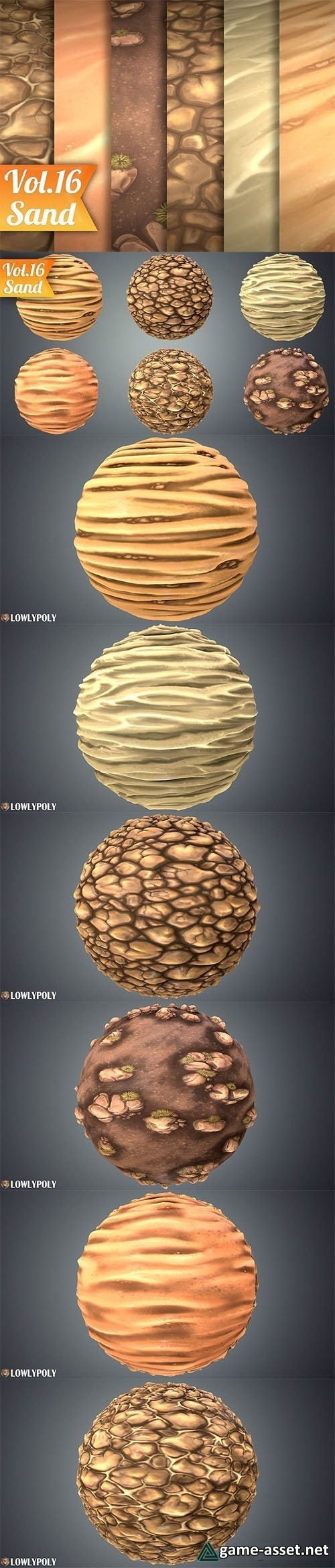 Stylized Sand Vol 16 - Hand Painted Texture Pack
