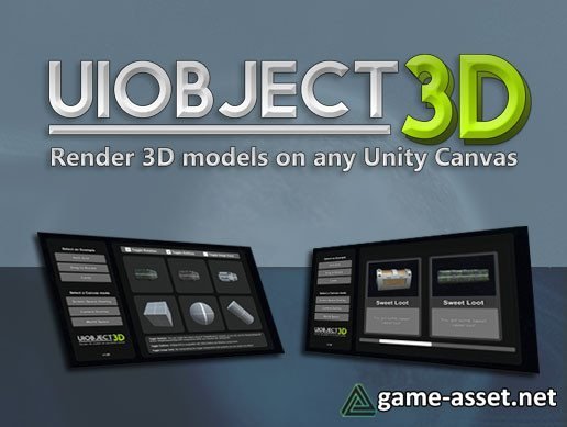 UIObject3D: Render 3D Models on any Unity UI Canvas