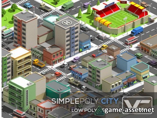 SimplePoly City - Low Poly Assets