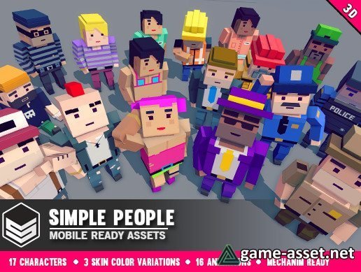 Simple People - Cartoon Characters