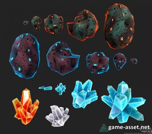 Asteroid & Crystal Set 1