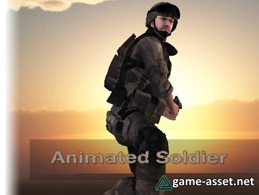 Animated Soldier - Midpoly