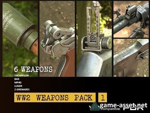 WW2 Weapons Pack 1