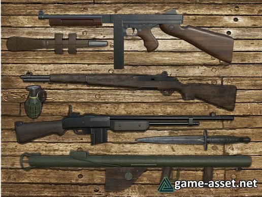 World War 2 Weapons Pack