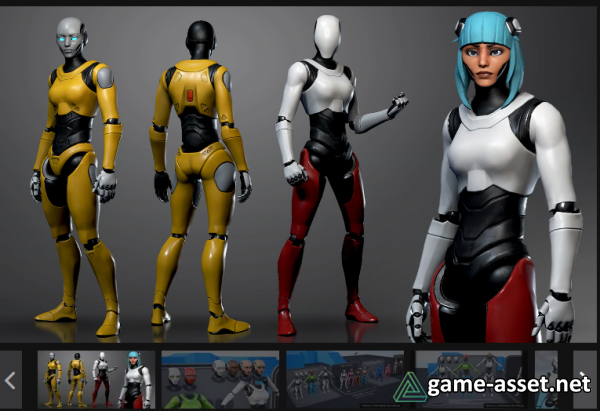 Female Mannequin Character compatible with Stylized Female