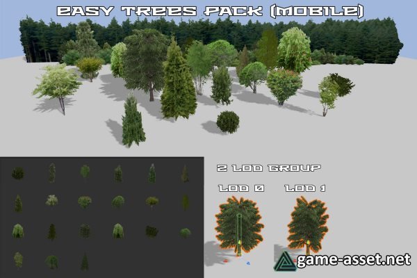Easy trees pack (mobile)