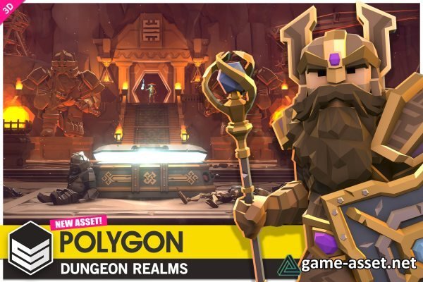 POLYGON Dungeon Realms - Low Poly 3D Art by Synty