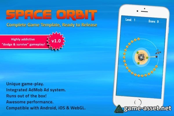 Space Orbit (Addictive dodge & survive game template)