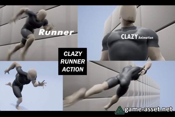 Runner Action Animation Pack