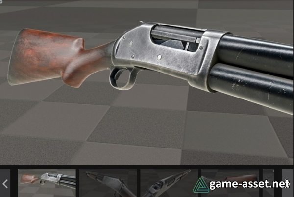 Animated Western Shotgun