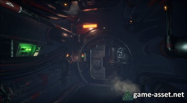 Dark Sci-fi Corridor