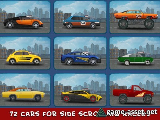 2d cars (72 types)