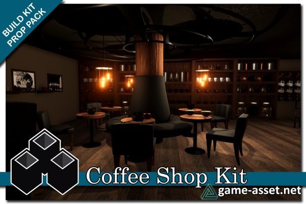 Coffee Shop Interior Exterior Kit