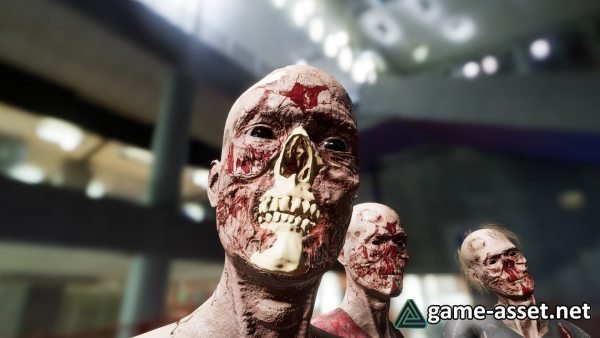Zombie 02 pack Low-poly 3D model