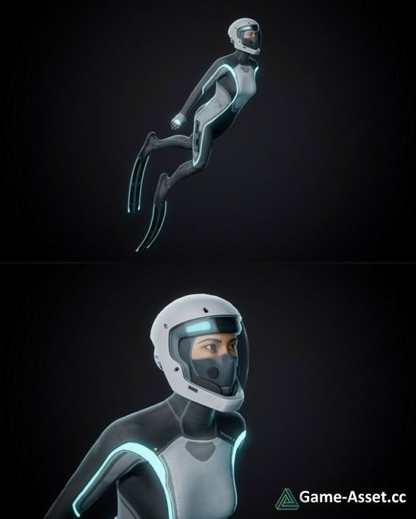 3D Model - Mirai Dive Suit