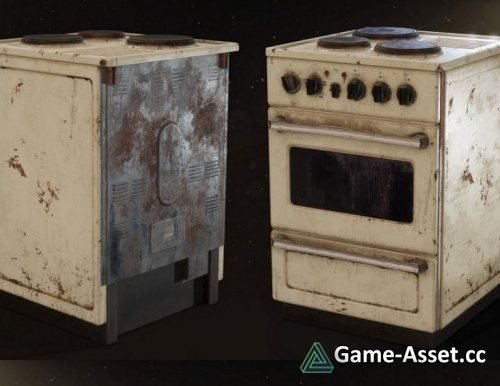 3D-Model | Old Rusty Stove
