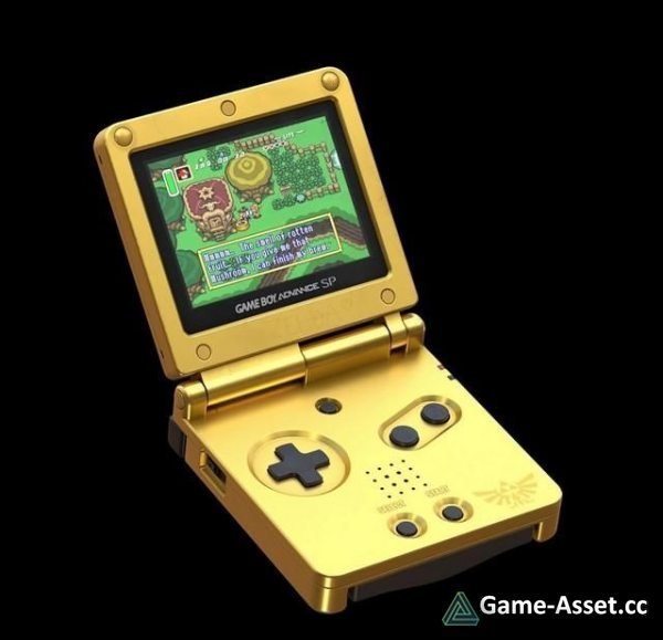 3D-Model - Gameboy Advance SP