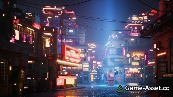 Props: Cyber Streets (Unreal Engine)