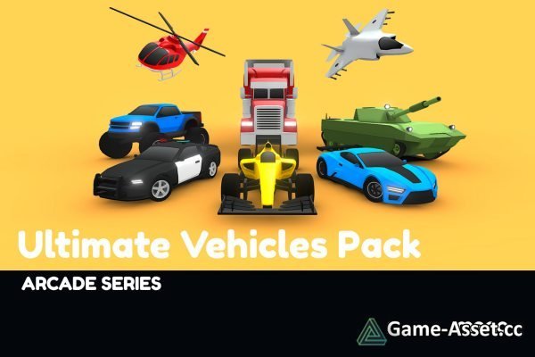ARCADE: Ultimate Vehicles Pack - Low Poly Cars (Unity)