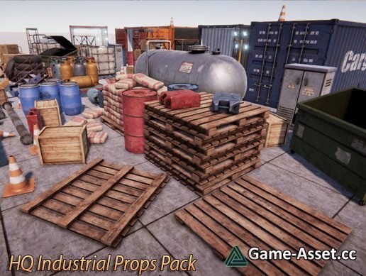 Industrial Props Pack - PBR
