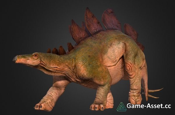 3D-Model - Jurassic Park Stegosaurus for your Games/Movies