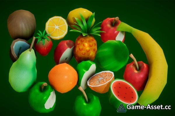 (Low Poly) Fruits Pack