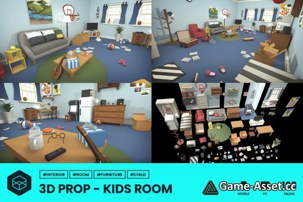 3D Props - Kids Room
