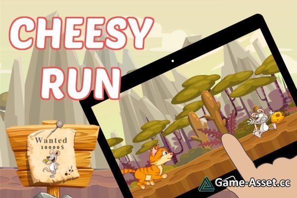 Cheesy Run - Cartoon Runner Game