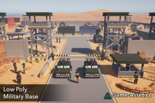 Low Poly Military Base