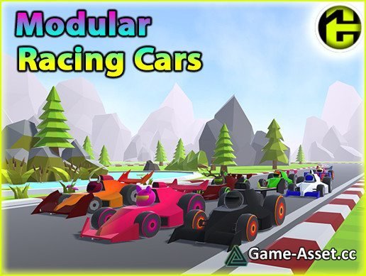 Low Poly Racing Cars Pack