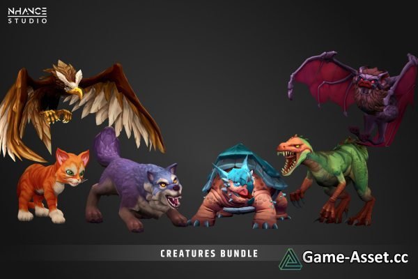 Stylized Fantasy Creatures Bundle