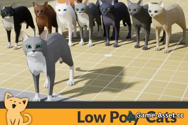 Low Poly Cats