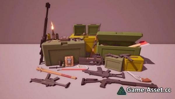 Low Poly Weapons