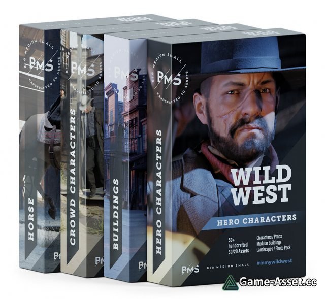 BIG MEDIUM SMALL – Wild West Collection BUNDLE (Unreal Engine)