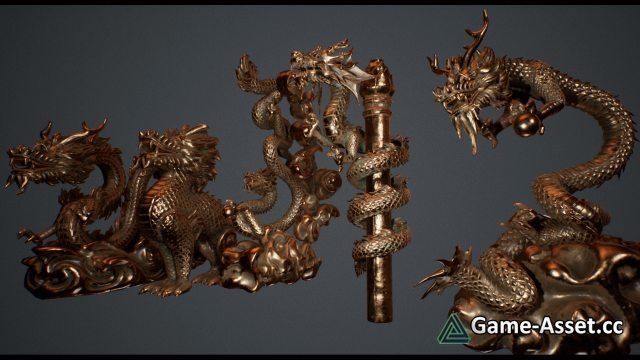 Chinese Dragon Statues
