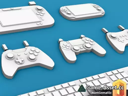 Low Poly 3D Controllers