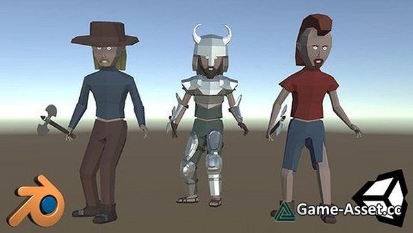 Low-Poly Character Modeling & Animation in Blender for Unity