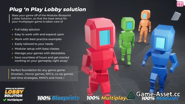 Multiplayer Blueprint Lobby Solution - By Kekdot